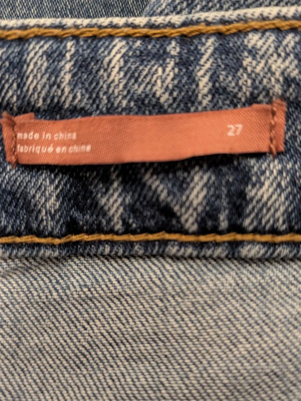 Anthropologie Pilcro The Vintage Straight Distressed Jeans Size 27
